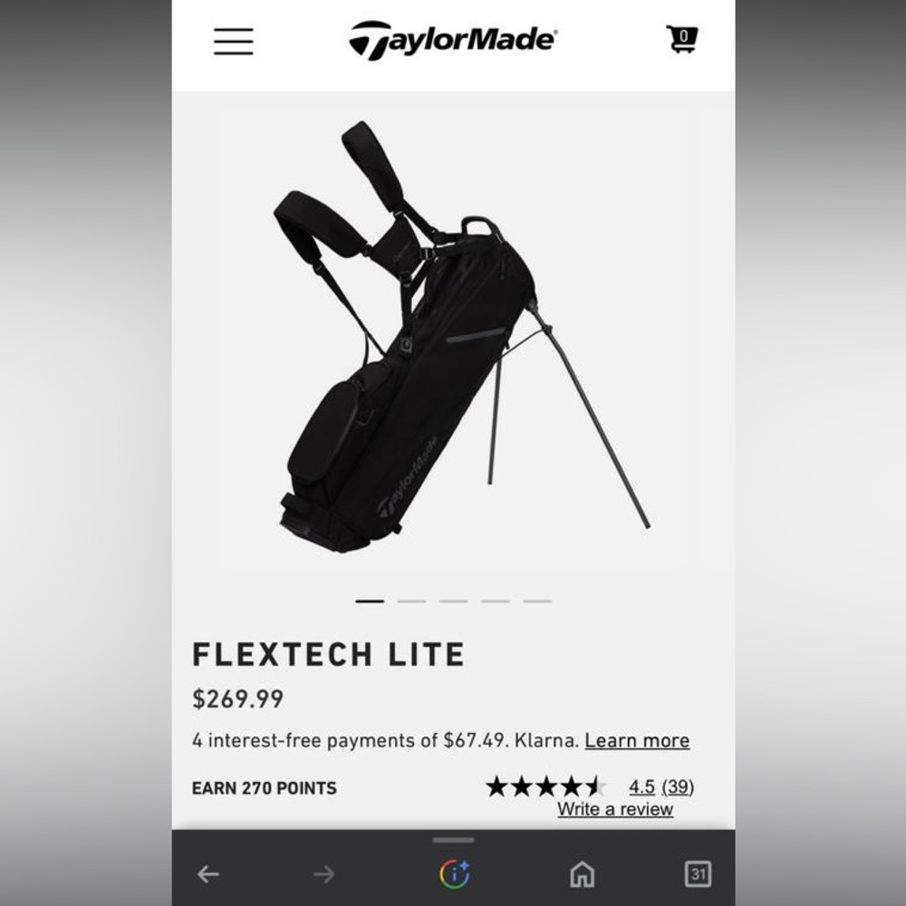 TaylorMade Golf Bag FlexTech Lite
